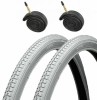 CST GREY WHEELCHAIR TYRES WITH OPTIONAL INNER TUBES 24 x 1 3/8 - FAST UK STOCK