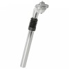 M-Wave silver adjustable suspension seat post 25.4/27.2mm with clamp