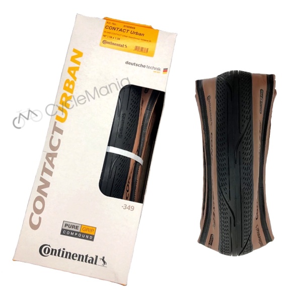 Continental Contact Urben Tanwall Foldable 16 x 1.35 Brompton Bike Tyres + Optional Tubes