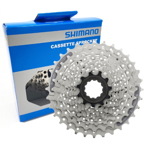 Shimano 9 speed 11-36T Silver cassette CS-HG201-9